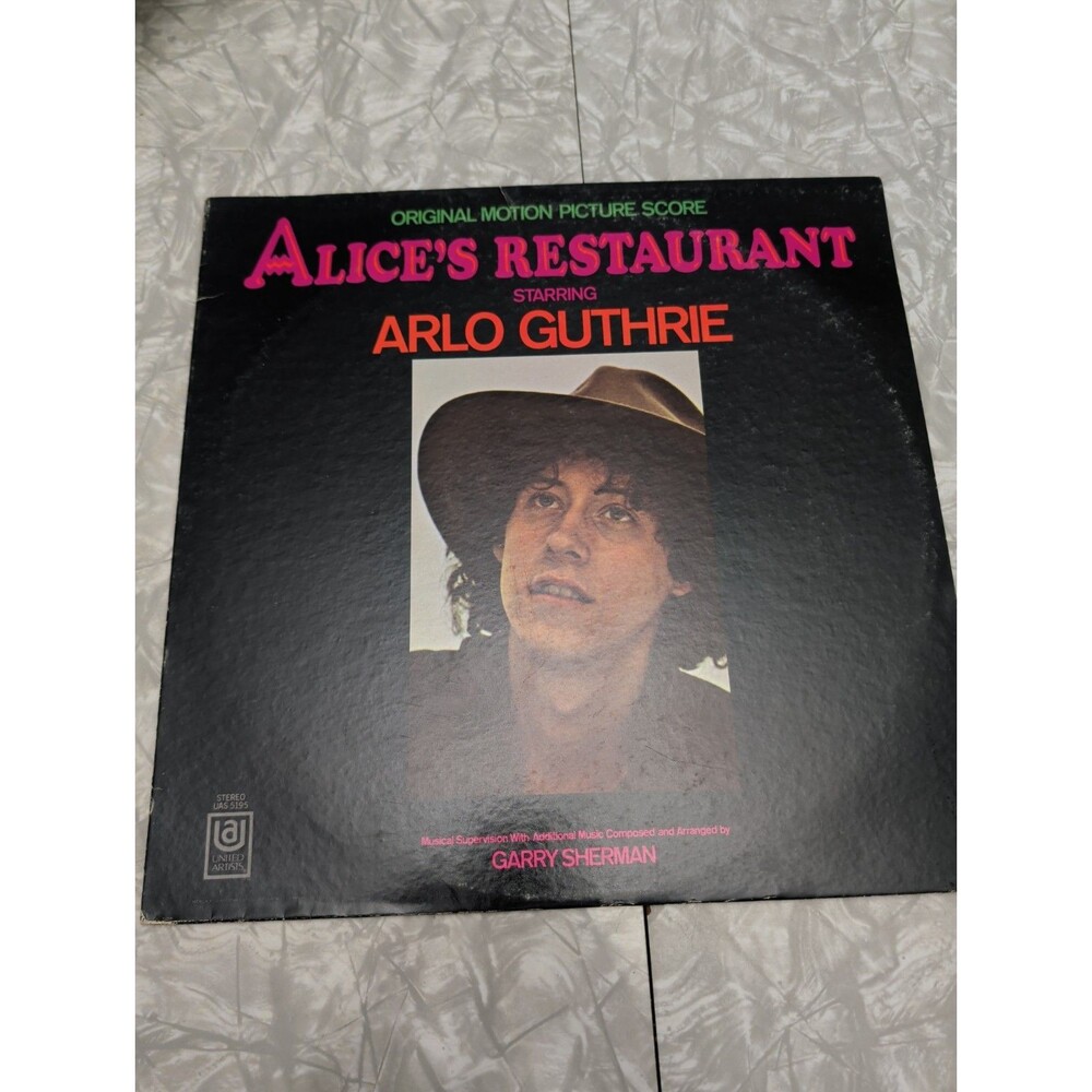 Alice's Restaurant- Soundtrack Starring Arlo Guthrie 1969 UAS 5195 VG+ R49